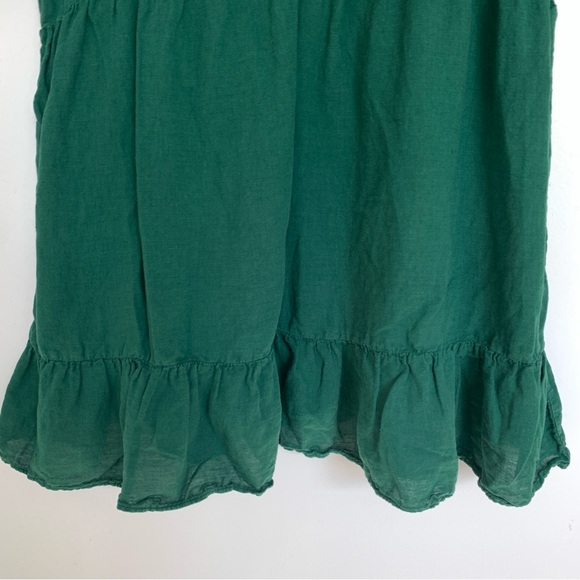 ZARA GREEN LONG SLEEVED FLOWY DRESS - Picture 3 of 8